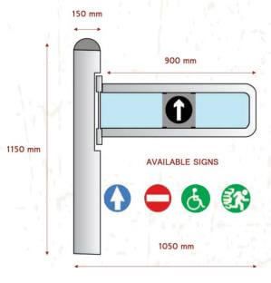 Tổng quan kích thước cửa tự động GV-3000