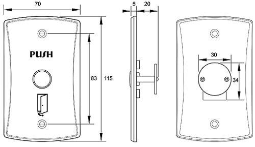 Nút bấm mở cửa PG-BUTTON-09