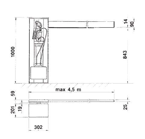 Barrier tự động Aprimatic ZT 64