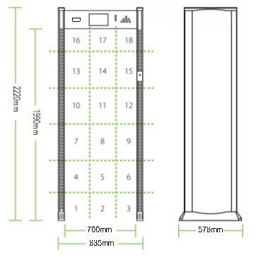 Kích thước tiêu chuẩn ZK-D3180S-TD