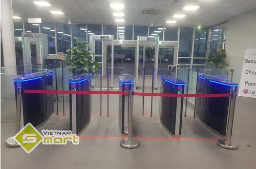 Dự án lắp đặt cổng dò an ninh kết hợp swing barrier cho công ty LG Display Việt Nam