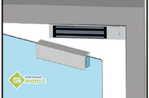 Cách lắp khóa điện từ với cửa kính cường lực toàn bộ