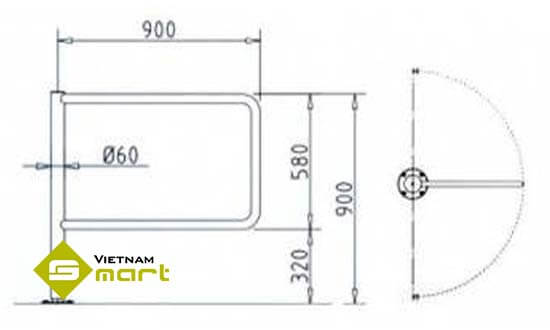 Tổng quan kích thước của sản phẩm HSD-L01