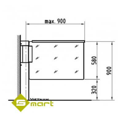 Tổng quan kích thước của sản phẩm HSD-L06 