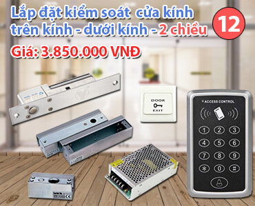 kiểm soát cửa 2 chiều trên kính-dưới kính với đầu đọc SA32