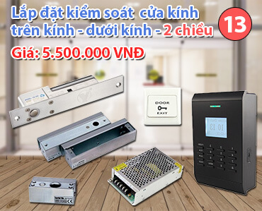 kiểm soát cửa 2 chiều trên kính-dưới kính với đầu đọc SC403