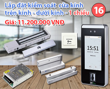 Kiểm soát cửa 1 chiều trên kính dưới kính với smartAC1