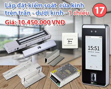 Cửa kính trên trần khung dưới kính Cửa chỉ mở dk 1 chiều