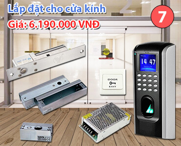 Bộ kiểm soát cửa lắp đặt cho cửa kính