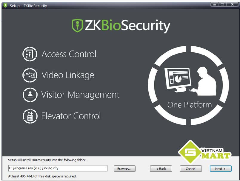 hướng dẫn cài phần mềm ZKBio Security
