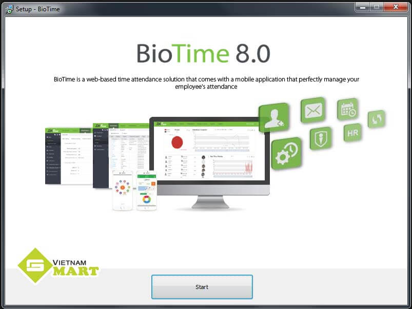 Hướng dẫn cài phần mềm ZKBIOTIME 8.0