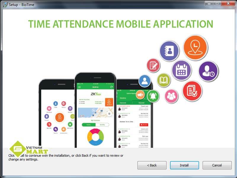 Hướng dẫn cài phần mềm ZKBIOTIME 8.0
