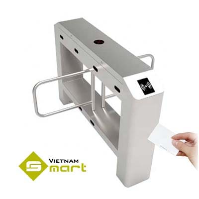 Cổng an ninh swing barrier SBTL-3200 kết nối với đầu đọc