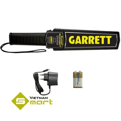 Máy dò kim loại Garrett 1165180 cùng pin và bộ nguồn sạc