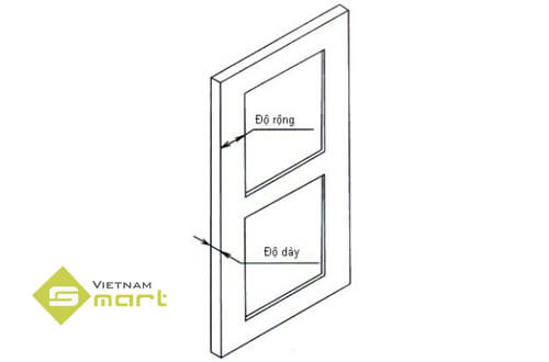 Xác định kích thước của các đố cửa