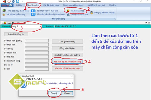 Cách khắc phục bộ nhớ máy chấm công bị đầy