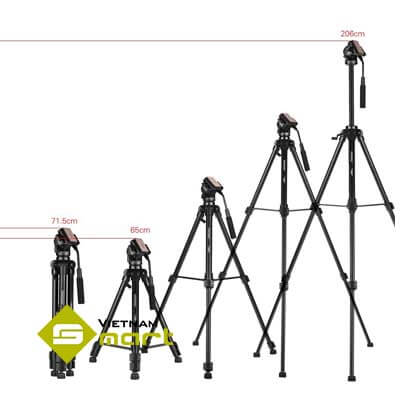 Hình ảnh phụ trợ Tripod VCT-999 có thể điều chỉnh độ cao