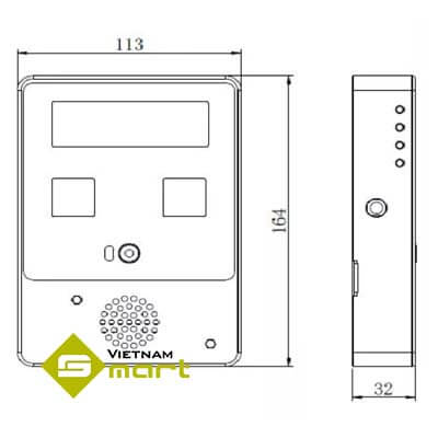 Tổng qua kích thước các cạnh của sản phẩm mini AT310