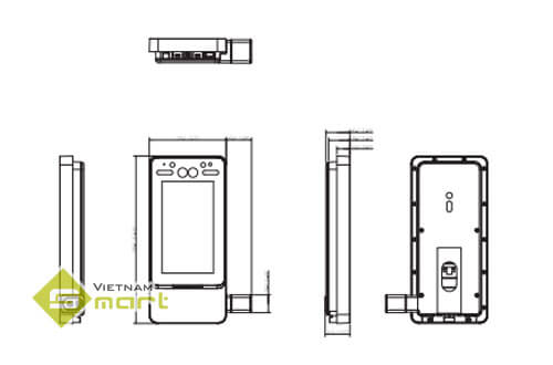 Sơ đồ phác thảo kích thước của DHI-ASI7213YO-V3-T0