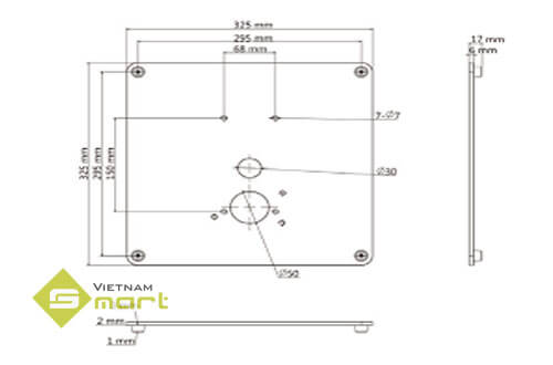 Giá đỡ máy chấm công DS-KAB6-BASE