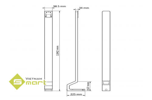 Chân đế máy chấm công DS-KAB671-B