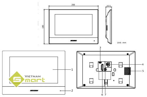 Video intercom monitoring tablet Hikvision DS-KC001