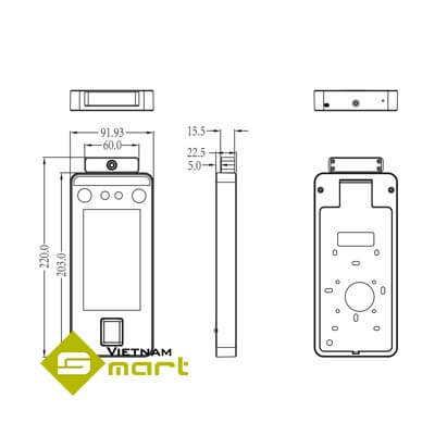 Kích thước các cạnh của của sản phẩm 